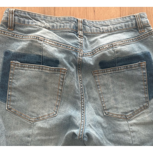 Rachel Roy So Rustic Unique Arty Jeans! - Picture 1 of 12